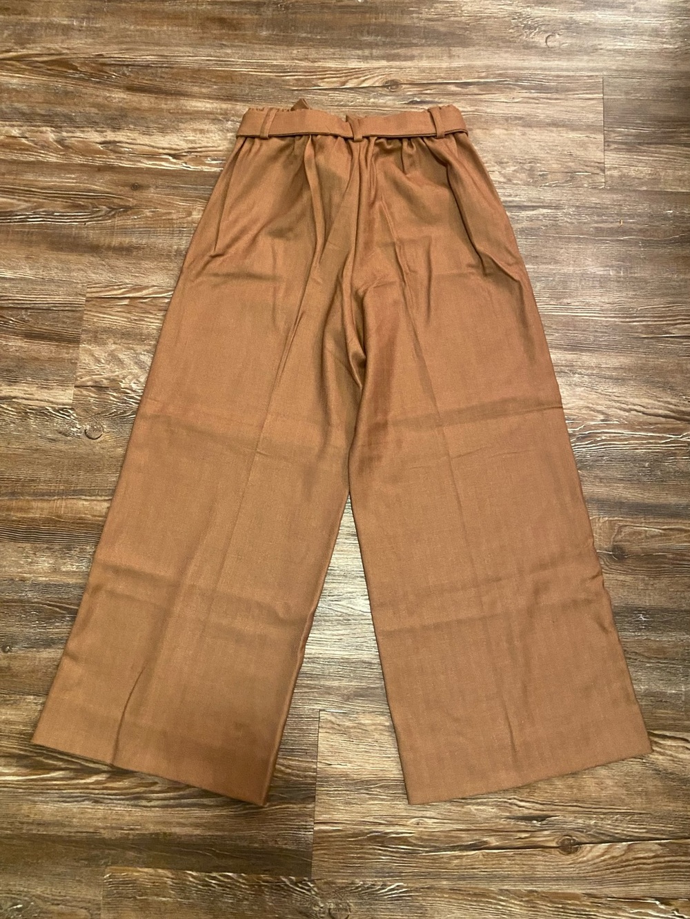 Banana Republic “Rowan Wide-Leg” Chinos in Cognac Brown - Picture 2 of 3